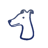 smileyhound dog hound best buddy bestbuddy Sticker