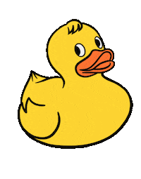 Rubber Duck Sticker by Bianca Bosso