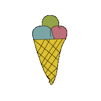 ice cream summer Sticker by Lowi