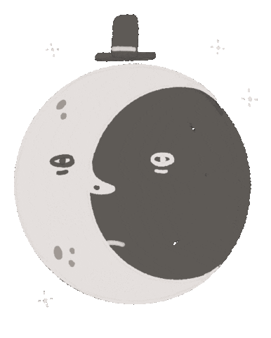 corahlouise wow face man moon Sticker