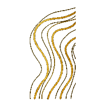 Gold Waves Sticker