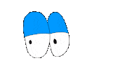 nervous eyes Sticker by deladeso