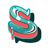 Street Art Typography Sticker by The3Flamingos