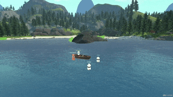 Vreal vr panda fishing virtual reality GIF