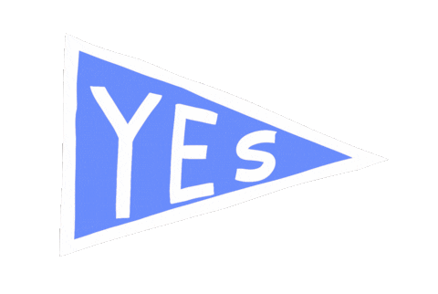Flag Yes Sticker by Nina Cosford