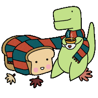 hot chocolate coffee Sticker by Loof and Timmy