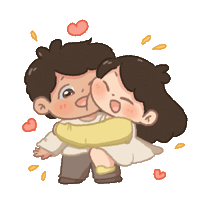 I Love You Hug Sticker by Cosytales