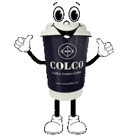 ColcoCoffee coffee cup cup of joe love coffee peace love Sticker