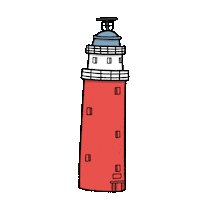 Texel Vuurtoren Sticker by The Island Life