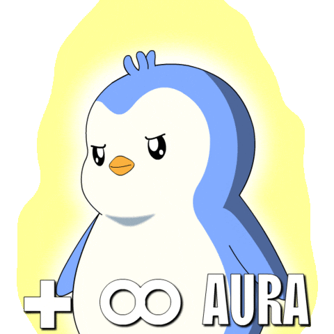 Penguin Aura Sticker by Pudgy Penguins