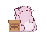 Cat No Sticker by Pembe