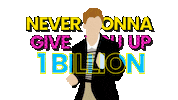 Never Gonna Give You Up Dance Sticker by Rick Astley