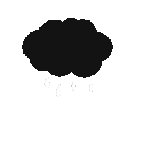 charliesillustrations rain cloud storm lightening Sticker