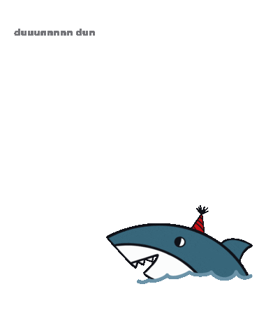 thatsprettycreative birthday shark thatsprettycreative Sticker