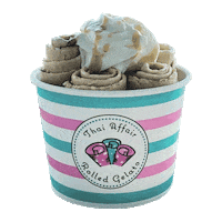 Ice Cream Dessert Sticker by Thai Affair Rolled Gelato