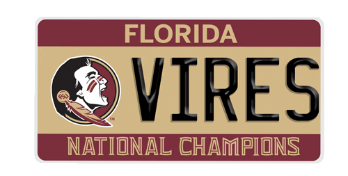 driving national champions Sticker by Florida State University