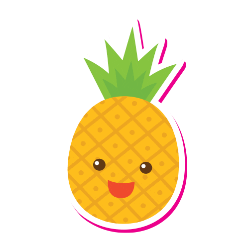 Pineapple Fruits Sticker by Telekom Romania