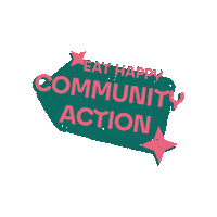 eathappy action mochi poke bowl crew love Sticker