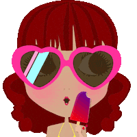 ice cream summer Sticker