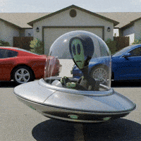Broken Down Ufo GIF by Lonely Aliens