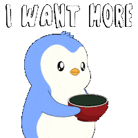 Hungry Bon Appetit Sticker by Pudgy Penguins