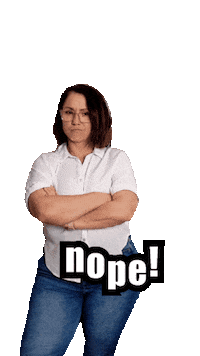 Nope Sticker by Snap My Brand