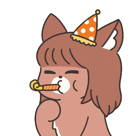 Celebrating Birthday Girl Sticker