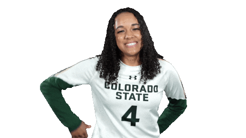 Volleyball Cheer Sticker by Colorado State Rams