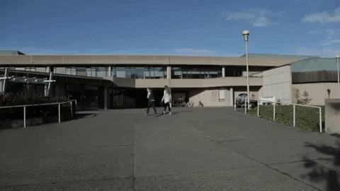 uviccampuslife giphygifmaker students busy campus GIF