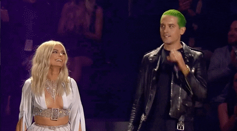 Bebe Rexha Hug GIF by 2020 MTV EMA