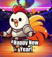 Happy New Year Party GIF by Zorooster