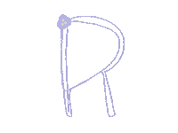 R Aakkoset Sticker