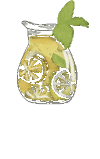 ameliatylerdesigns lemon lemonade pitcher pour Sticker