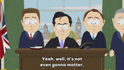 flag exclaiming GIF by South Park 