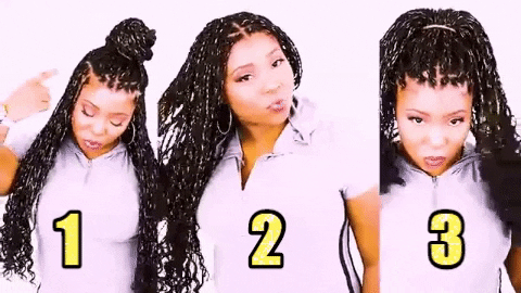 giphygifmaker youtuber black girl braids black hair GIF