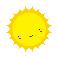 mooimentha happy summer sun yellow Sticker