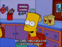 freaking bart simpson GIF