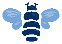 Honey Bee Sticker by Simplified