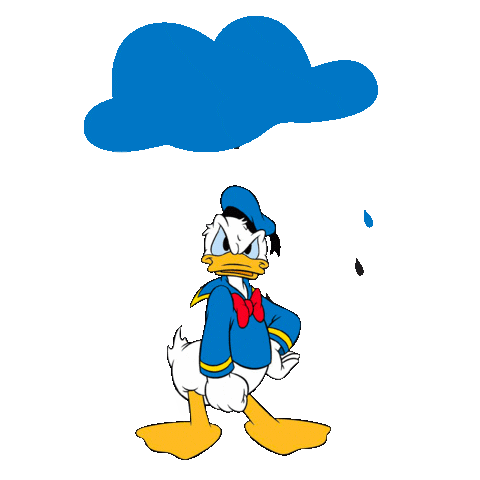 Sad Donald Duck Sticker by Disney Europe