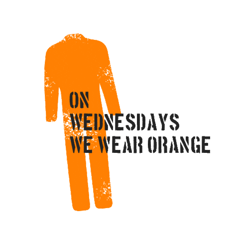 alcotraz_uk orange prison jail jumpsuit Sticker