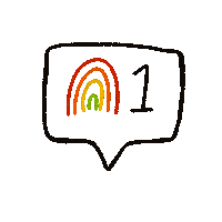 Rainbow Likes Sticker