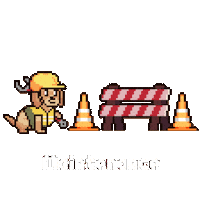 Construction Service Sticker by Abstract HotDogs