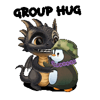 Group Hug Friends Sticker by puffdrgn