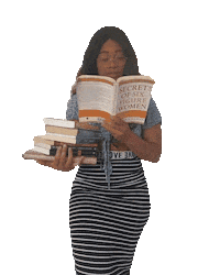 Book Worm Sticker by Sherilyn Carter