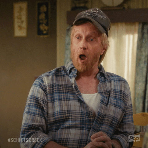 Shocked Pop Tv GIF by Schitt's Creek