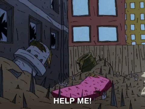 nickrewind giphydvr nicksplat aaahh real monsters giphyarm037 GIF