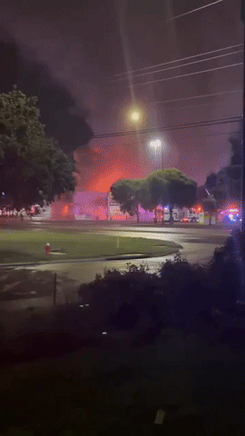 Krispy Kreme Store Engulfed in Flames After Explosion