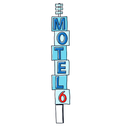 motel6 giphyupload Sticker