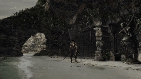 KyleMHilliard giphyupload beach capcom jubei GIF