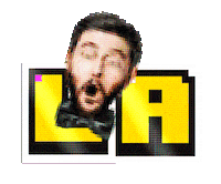 La Face Glitch Sticker by Loto-Québec